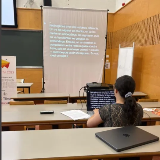 Céline sous-titre une conférence tech