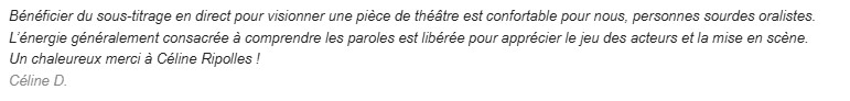 Capture d'écran LinkedIn de l'avis