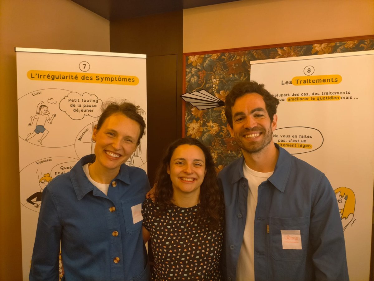 Céline et les acteurs d'Humains