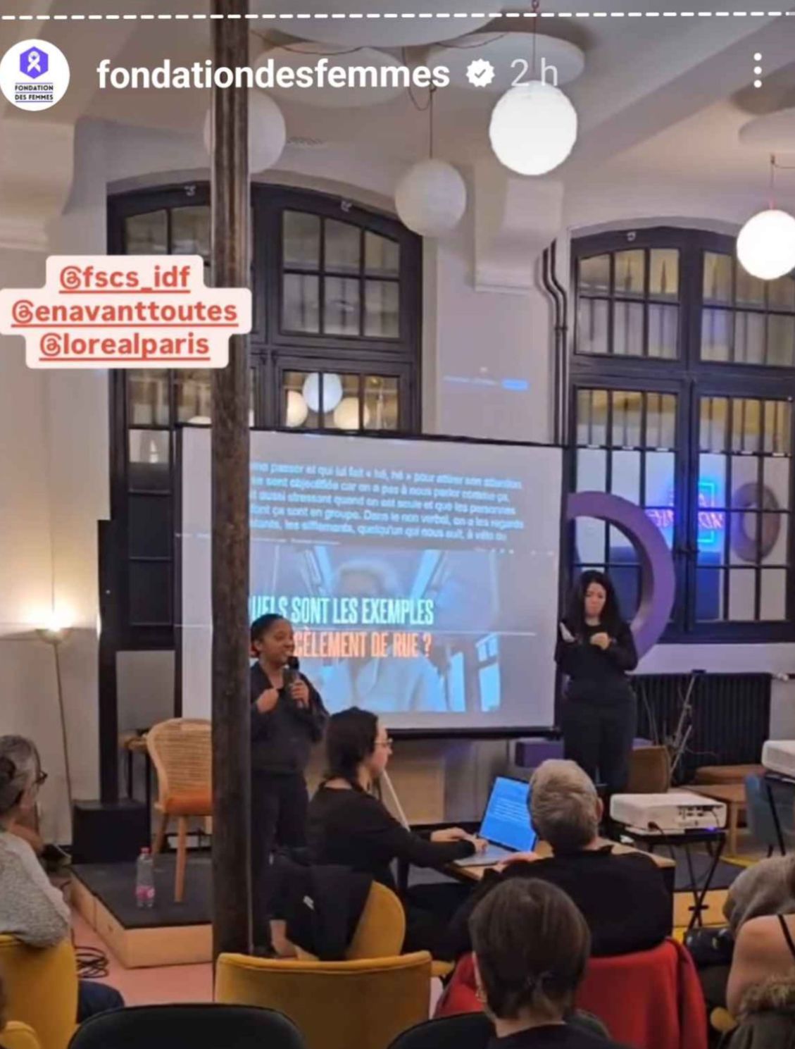 Céline sous titre en direct une formation Stand Up